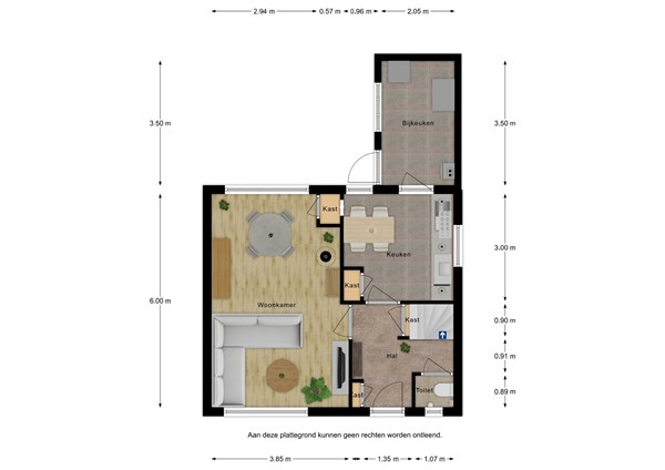 Floorplan - Prinses Beatrixstraat 64, 4507 AL Schoondijke